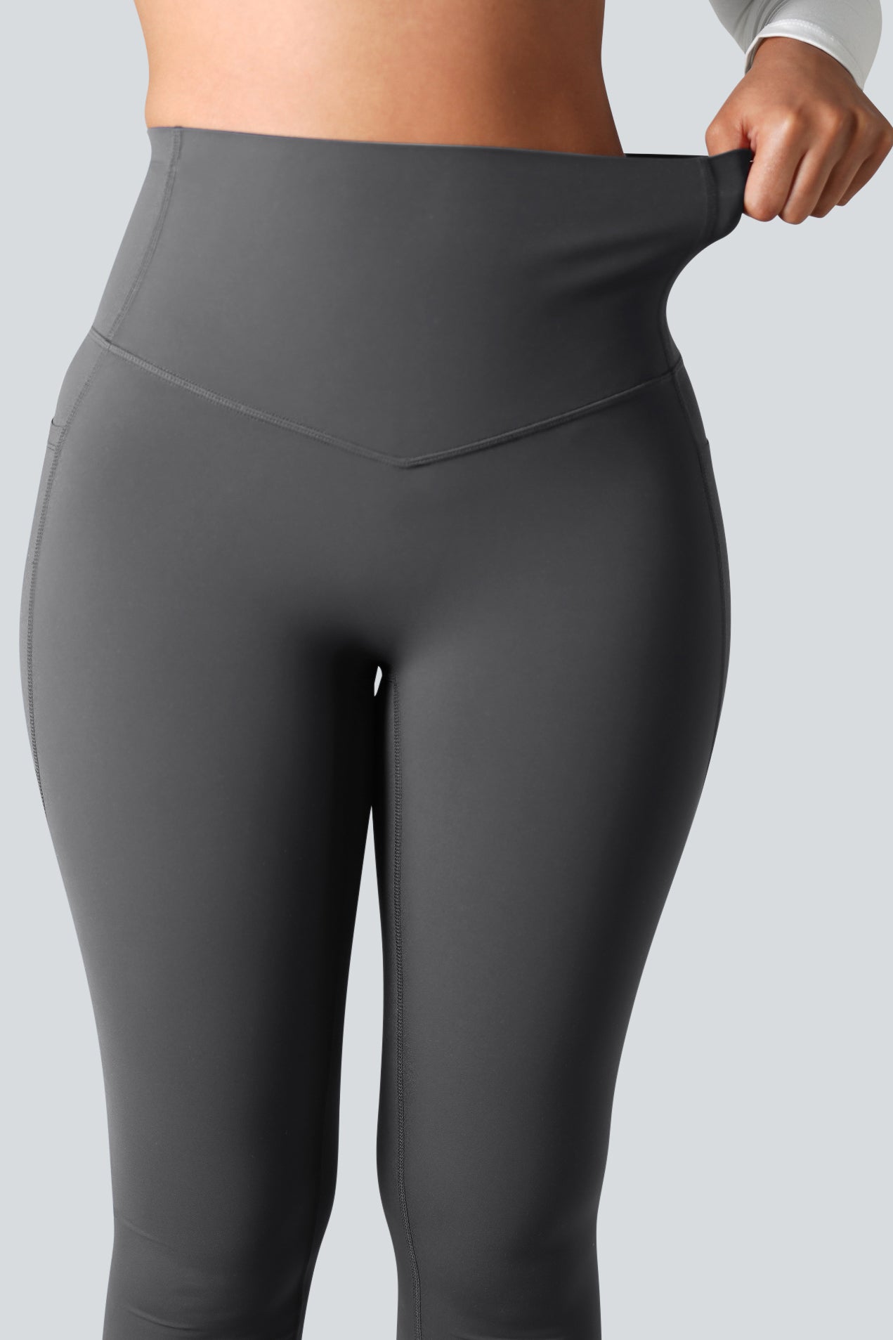 High Waisted Tummy Control Side Pocket Shaping Training Leggings