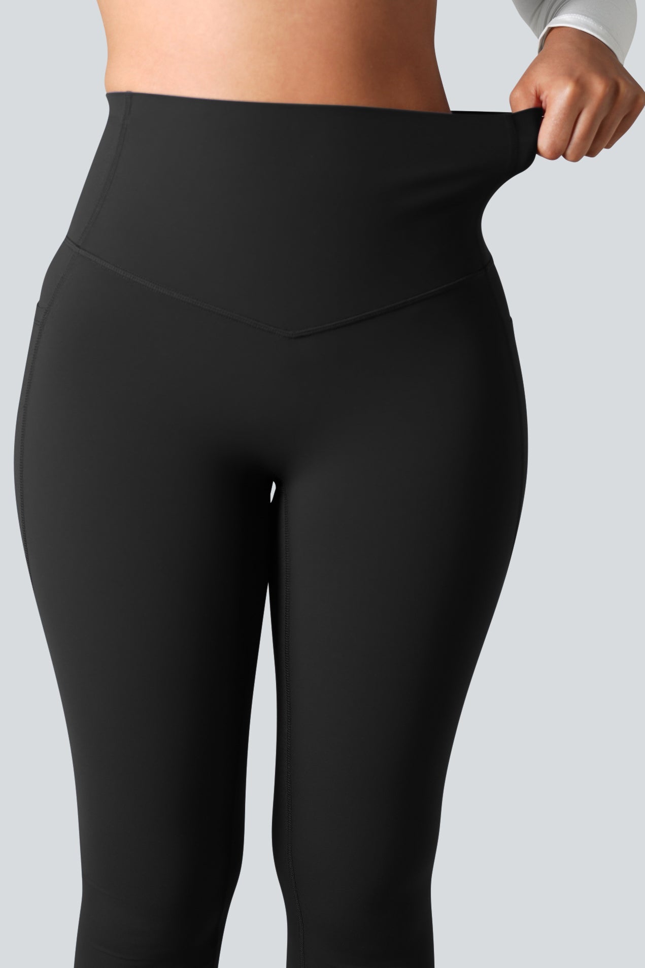 High Waisted Tummy Control Side Pocket Shaping Training Leggings