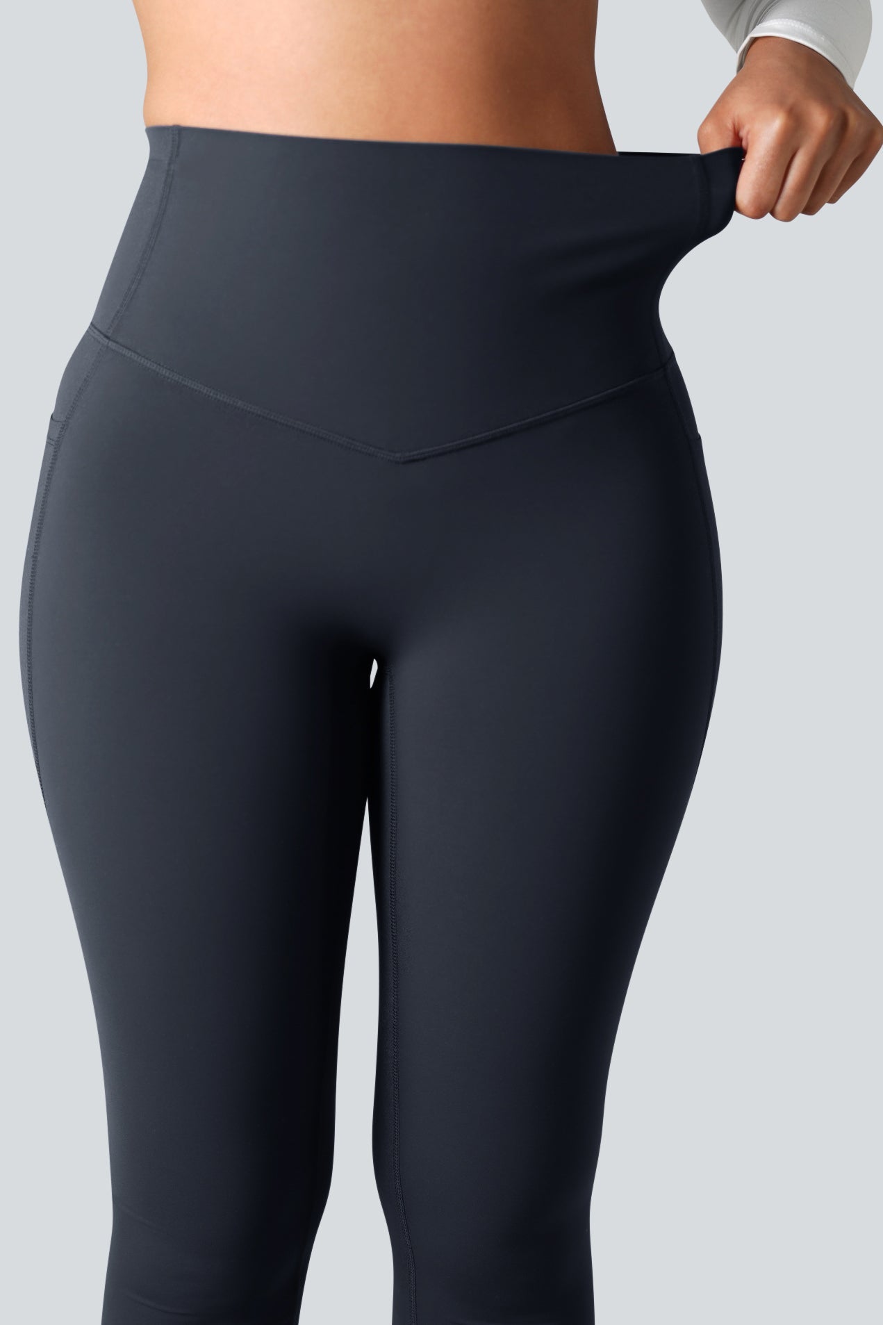 High Waisted Tummy Control Side Pocket Shaping Training Leggings