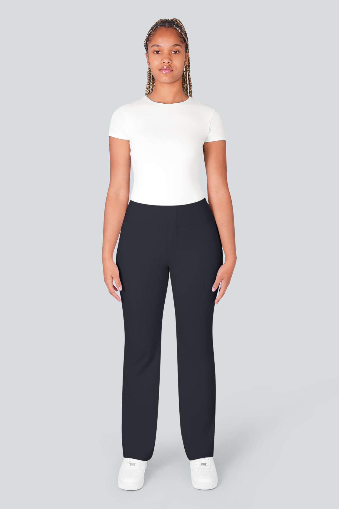 LULU HIGH WAISTED WORK PANTS