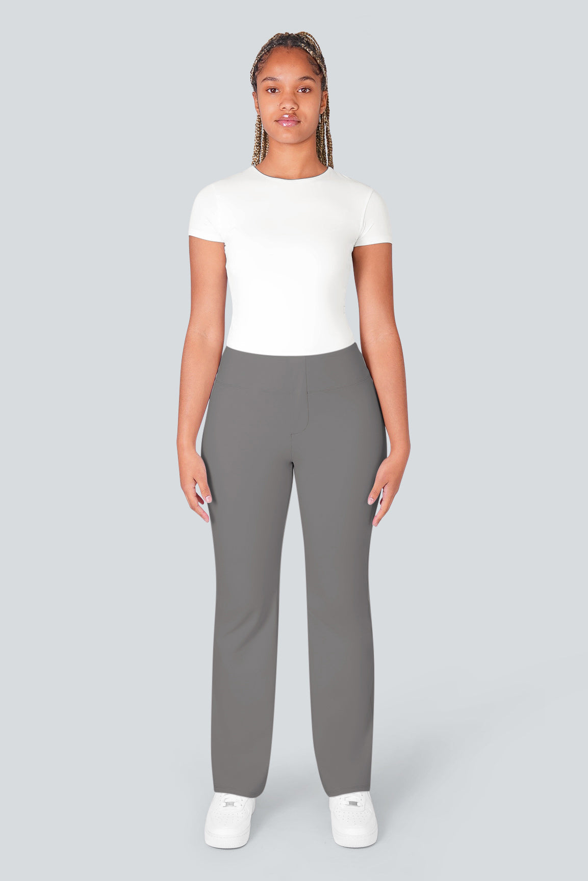 LULU HIGH WAISTED WORK PANTS