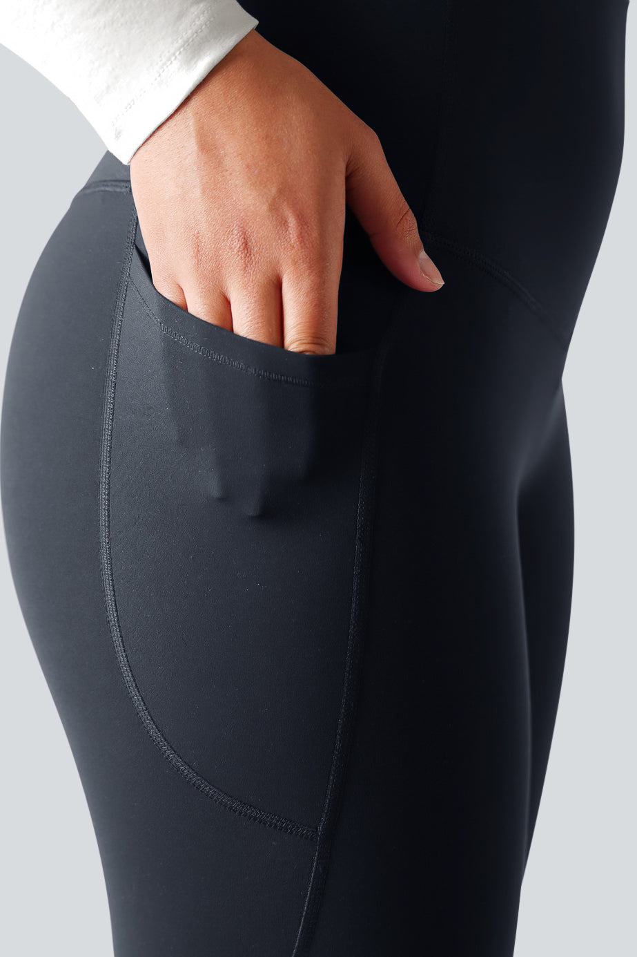 High Waisted Tummy Control Side Pocket Shaping Training Leggings