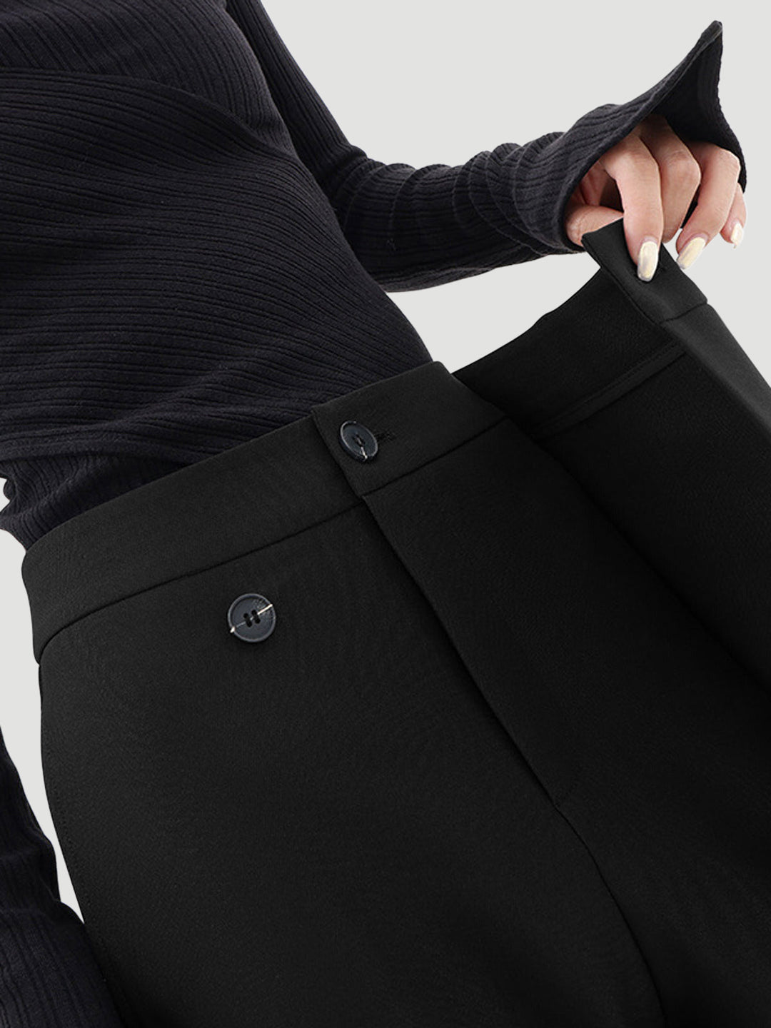 ASYMMETRICAL BAGGY TROUSERS