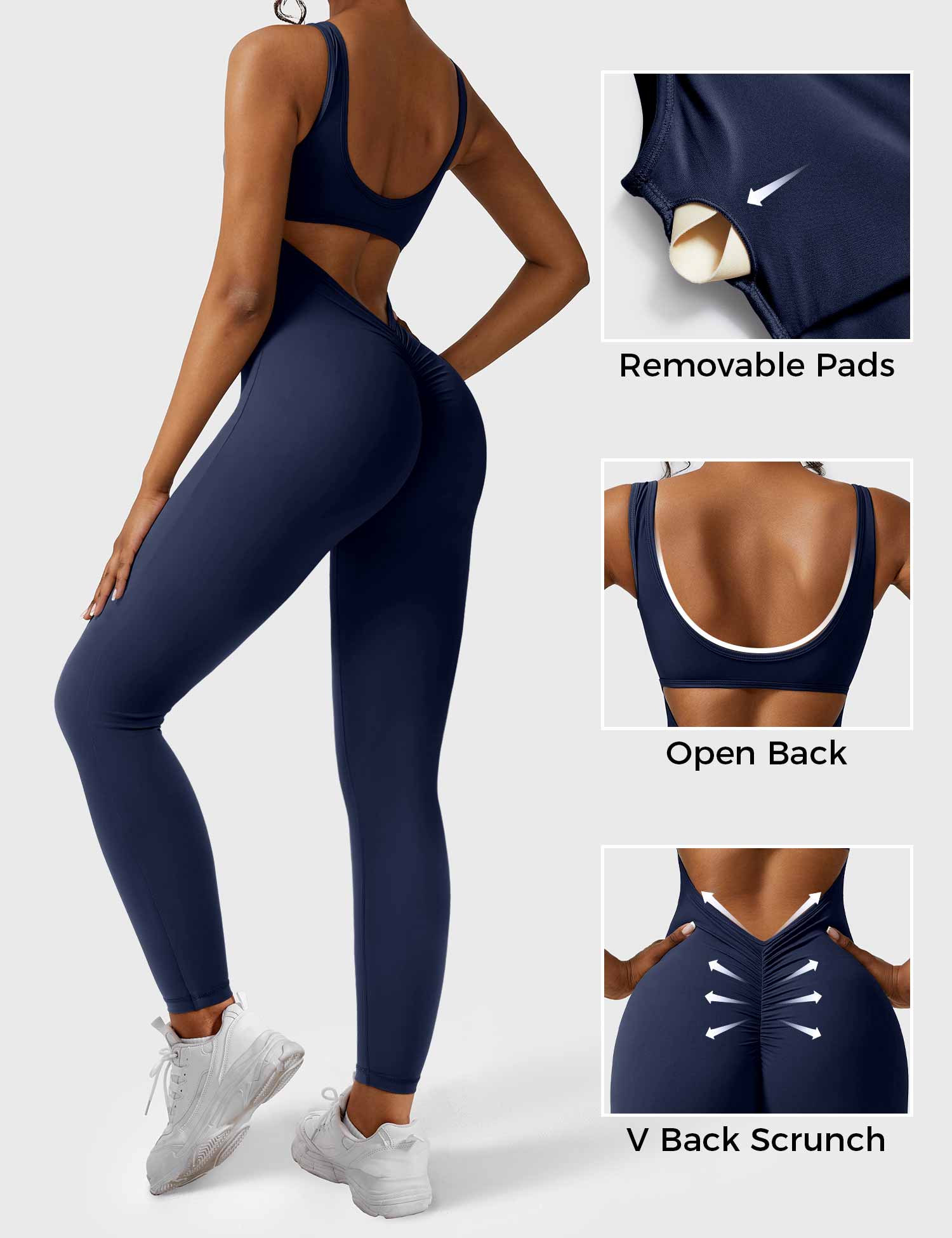 V-Back Jumpsuit